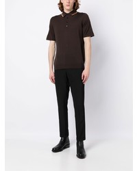 Polo marron foncé Paul Smith