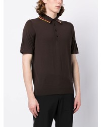 Polo marron foncé Paul Smith