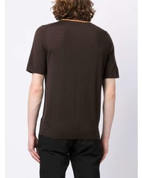 Polo marron foncé Paul Smith