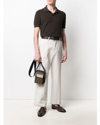 Polo marron foncé Ermenegildo Zegna