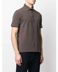 Polo marron Drumohr