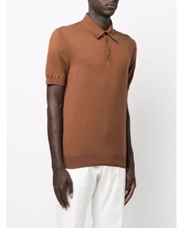 Polo marron Ermenegildo Zegna