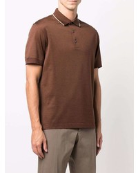 Polo marron Ermenegildo Zegna