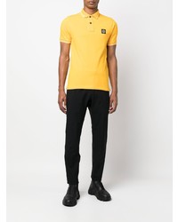 Polo moutarde Stone Island