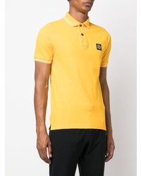 Polo moutarde Stone Island