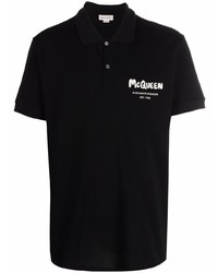 Polo noir Alexander McQueen