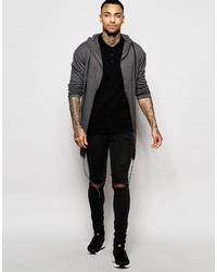 Polo noir Asos