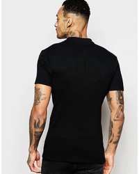 Polo noir Asos