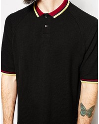 Polo noir Asos