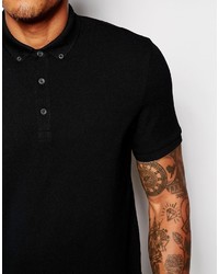 Polo noir Asos