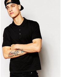 Polo noir Asos