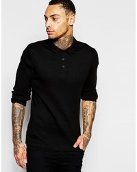 Polo noir Asos