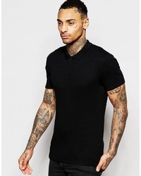 Polo noir Asos