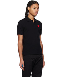 Polo noir Comme Des Garcons Play