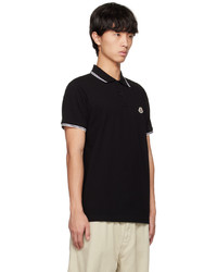 Polo noir Moncler