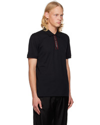 Polo noir Alexander McQueen