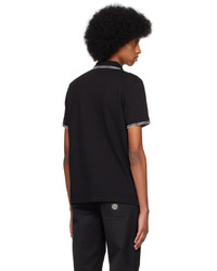 Polo noir Stone Island