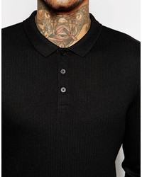 Polo noir Asos