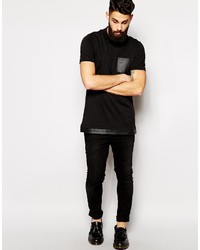 Polo noir Asos