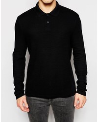 Polo noir Asos