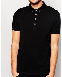 Polo noir Asos