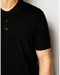 Polo noir Asos