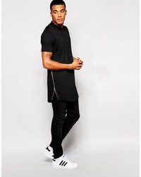 Polo noir Asos