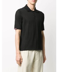 Polo noir Moncler