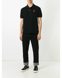 Polo noir Comme des Garcons