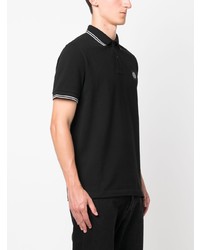 Polo noir Stone Island