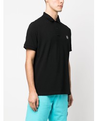 Polo noir Stone Island