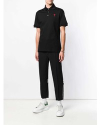 Polo noir Alexander McQueen