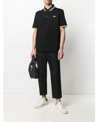 Polo noir Fred Perry