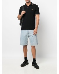 Polo noir Fred Perry