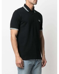 Polo noir Fred Perry