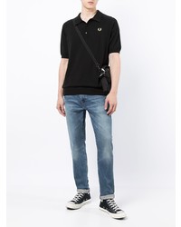 Polo noir Fred Perry