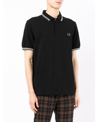 Polo noir Fred Perry