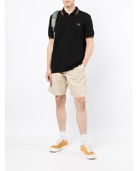 Polo noir Fred Perry