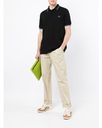 Polo noir Fred Perry