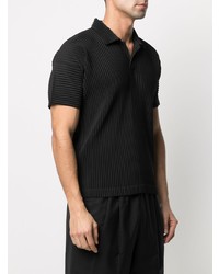 Polo noir Homme Plissé Issey Miyake