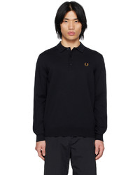 Polo noir Fred Perry