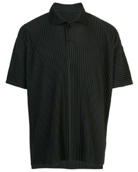 Polo noir Homme Plissé Issey Miyake