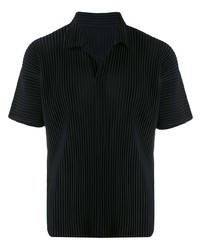 Polo noir Homme Plissé Issey Miyake