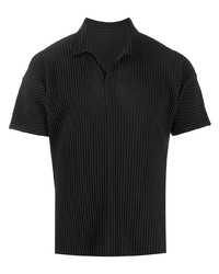 Polo noir Homme Plissé Issey Miyake