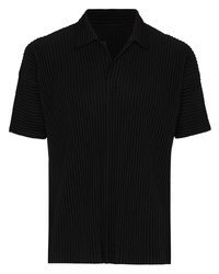 Polo noir Homme Plissé Issey Miyake