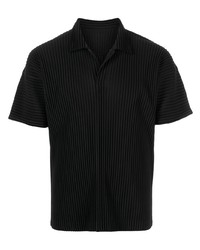 Polo noir Homme Plissé Issey Miyake