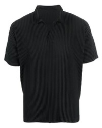 Polo noir Homme Plissé Issey Miyake