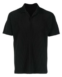 Polo noir Homme Plissé Issey Miyake