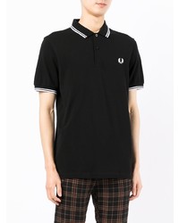 Polo noir Fred Perry