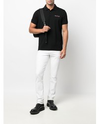 Polo noir Moncler